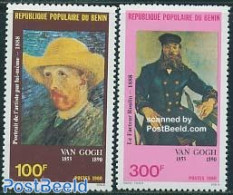 Benin 1980 Vincent Van Gogh 2v, Mint NH, Art - Modern Art (1850-present) - Vincent Van Gogh - Unused Stamps