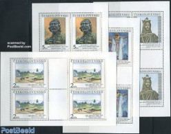 Czechoslovkia 1990 National Galeries 4 M/ss, Mint NH, Art - Paintings - Andere & Zonder Classificatie