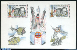 Czechoslovkia 1987 Intercosmos S/s, Mint NH, Transport - Space Exploration - Otros & Sin Clasificación