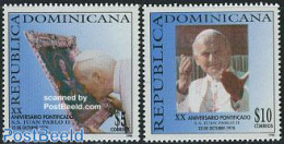 Dominican Republic 1998 Pope John Paul II 2v, Mint NH, Religion - Pope - Religion - Pausen