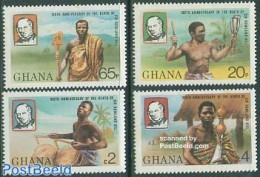 Ghana 1980 Sir Rowland Hill 4v, Mint NH, Science - Telecommunication - Telecom