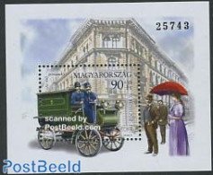 Hungary 1997 Stamp Day S/s, Mint NH, Transport - Various - Post - Stamp Day - Automobiles - Street Life - Art - Fashion - Nuovi