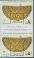 Hungary 2000 Stamp Day, Hunphilex S/s Gutterpair, Mint NH, History - Archaeology - Stamp Day - Nuevos