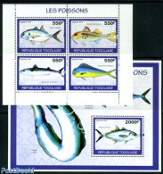 Togo 2010 Fish 5v (2 S/s), Mint NH, Nature - Fish - Poissons