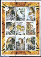 Guinea, Republic 1998 Year Of The Tiger 9v M/s, Mint NH, Nature - Various - Cat Family - New Year - Año Nuevo