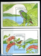 Dominica 1990 Birds 2 S/s, Mint NH, Nature - Birds - Dominican Republic