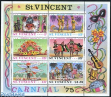 Saint Vincent 1975 Carnival S/s, Mint NH, Performance Art - Various - Dance & Ballet - Folklore - Danza