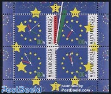 Hungary 2004 New EU Members S/s, Mint NH, History - Europa Hang-on Issues - Art - Clocks - Nuovi