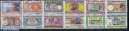 Suriname, Republic 2011 Paper Money Fair 12v [+++++], Mint NH, Nature - Various - Birds - Fish - Money On Stamps - Peces