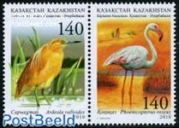 Kazakhstan 2010 Waterbirds 2v [:], Joint Issue Azerbayan, Mint NH, Nature - Various - Birds - Joint Issues - Joint Issues