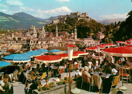 73356717 Salzburg Oesterreich Terrasse Cafe Winkler Mit Festung Salzburg Oesterr - Autres & Non Classés