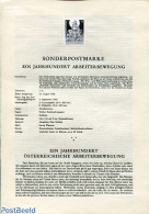 Austria 1964 LABOUR MOVEMEN BLACKPRINT, Mint NH - Ongebruikt