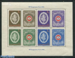 Hungary 1960 Lace, FIP Congress S/s, Mint NH, Various - Philately - Textiles - Neufs