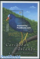 Dominica 2001 Fauna S/s, Porphyrio Martinica, Mint NH, Nature - Birds - República Dominicana