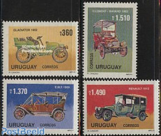 Uruguay 1991 Automobiles 4v, Mint NH, Transport - Automobiles - Voitures