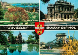 73356674 Budapest Teilansichten Schloss Bruecke Budapest - Hongarije