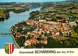 73356649 Schaerding Inn Kneipp Kuranstalt Der Barmherzigen Brueder Fliegeraufnah - Other & Unclassified
