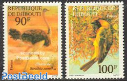 Djibouti 1977 Birds 2v, Mint NH, Nature - Birds - Gibuti (1977-...)