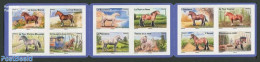 France 2013 Horses 12v S-a In Booklet, Mint NH, Nature - Horses - Stamp Booklets - Nuevos