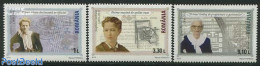 Romania 2013 Famous Intellectual Women 3v, Mint NH, History - Science - Women - Inventors - Ongebruikt