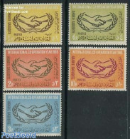 Saudi Arabia 1965 International Co-operation 5v, Mint NH, History - I.l.o. - Arabia Saudita