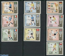 Sharjah 1972 World Cup Football 10v, Mint NH, Sport - Football - Schardscha