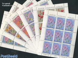 Yugoslavia 1977 Garden Flowers 6 M/ss, Mint NH, Nature - Flowers & Plants - Ongebruikt