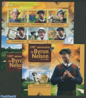 Mozambique 2012 Byron Nelson, Golf 2 S/s, Mint NH, Sport - Mozambique