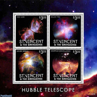 Saint Vincent 2013 Hubble Telescope 4v M/s, Mint NH, Science - Astronomy - Astrology