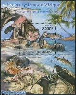 Togo 2011 Ecosystem Of The Mediterranean Sea S/s, Mint NH, Nature - Bats - Togo (1960-...)