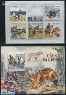 Sao Tome/Principe 2009 Military Use Of Dogs 2 S/s, Mint NH, History - Nature - Militarism - Dogs - Militares