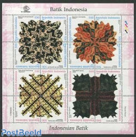Indonesia 1999 Batik M/s, Mint NH, Various - Textiles - Tessili
