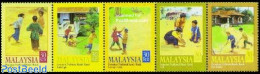 Malaysia 2000 Children Games 5v [::::], Mint NH, Various - Toys & Children's Games - Sonstige & Ohne Zuordnung