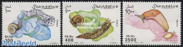 Somalia 2003 Snails 3v, Mint NH, Nature - Shells & Crustaceans - Vita Acquatica