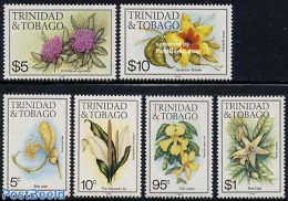 Trinidad & Tobago 1985 Flowers 6v (with Year 1985), Mint NH, Nature - Flowers & Plants - Trinidad & Tobago (1962-...)