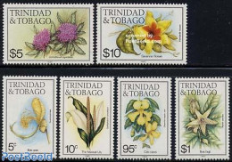 Trinidad & Tobago 1985 Flowers 6v (with Year 1985), Mint NH, Nature - Flowers & Plants - Trinité & Tobago (1962-...)