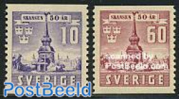 Sweden 1941 Skansen Museum 2v, Mint NH, Art - Museums - Nuevos