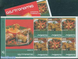 Albania 2005 Europa, Gastronomy Booklet, Mint NH, Health - History - Food & Drink - Europa (cept) - Stamp Booklets - Alimentation