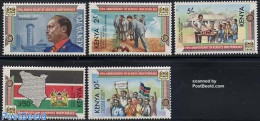 Kenia 1983 Independence 5v, Mint NH, History - Coat Of Arms - Otros & Sin Clasificación