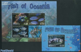 Micronesia 2013 Fish Of Oceania 2 S/s, Mint NH, Nature - Fish - Pesci