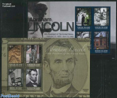 Saint Vincent & The Grenadines 2010 Abraham Lincoln 8v (2 M/s), Mint NH, History - American Presidents - Art - Sculpture - Escultura
