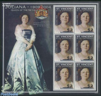 Saint Vincent & The Grenadines 2004 Queen Juliana M/s, Mint NH, History - Kings & Queens (Royalty) - Netherlands & Dutch - Koniklijke Families