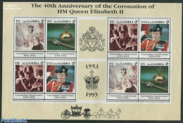 Gambia 1993 Coronation Anniversay M/s, Mint NH, History - Kings & Queens (Royalty) - Royalties, Royals