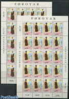 Faroe Islands 1989 Norden, Costumes 2 M/s, Mint NH, History - Various - Costumes - Kostums