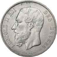 Belgique, Leopold II, 5 Francs, 5 Frank, 1872, Argent, TTB, KM:24 - 5 Francs