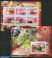 Guinea, Republic 2009 Year Of The Buffel 2 S/s, Mint NH, Nature - Various - Animals (others & Mixed) - Cattle - New Year - Año Nuevo