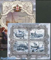 Mozambique 2013 Medieval Ships 2 S/s, Mint NH, Transport - Ships And Boats - Barche