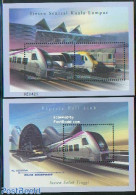 Malaysia 2002 KLIA Express 2 S/s, Mint NH, Transport - Railways - Eisenbahnen