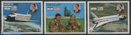 Paraguay 1981 Space Shuttles 3v, Mint NH, Transport - Space Exploration - Paraguay