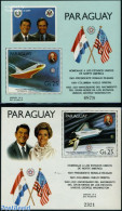 Paraguay 1981 Space Shuttle 2 S/s, Mint NH, Transport - Space Exploration - Paraguay